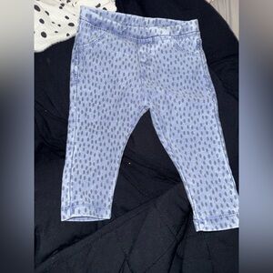 Zara Light Blue Spotted Kids Leggings